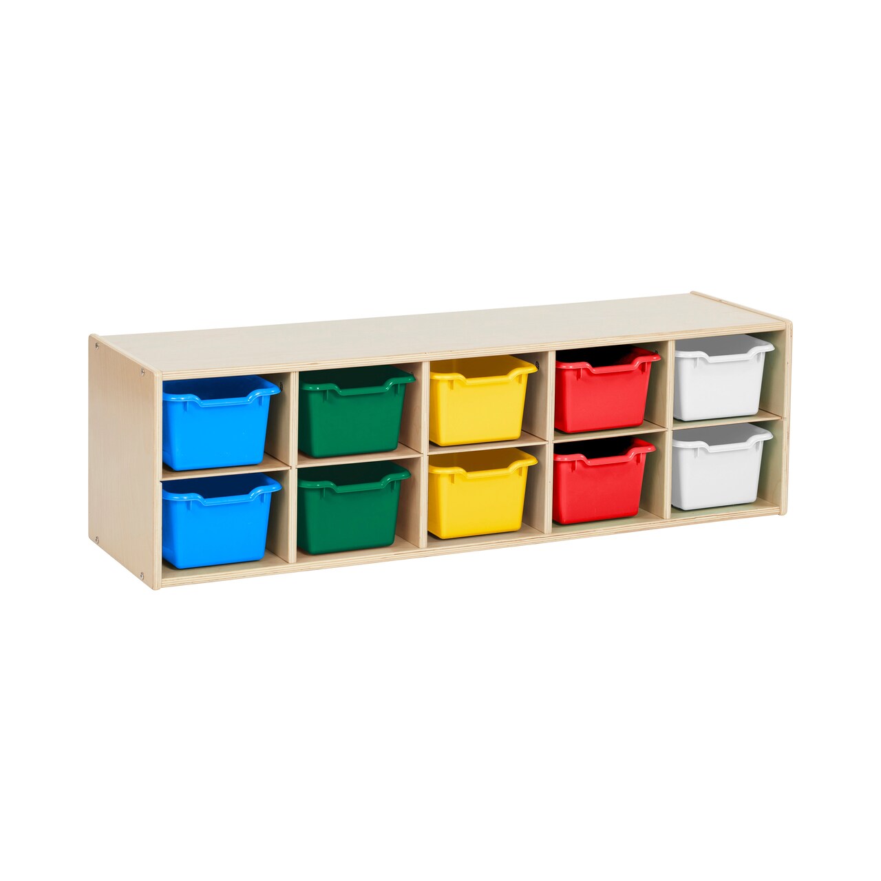 Streamline 10 Cubby Tray Cabinet and 10 Scoop Front Bins, 2x5